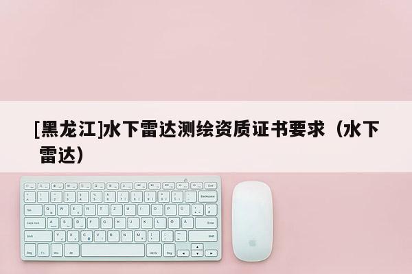 [黑龍江]水下雷達(dá)測(cè)繪資質(zhì)證書要求（水下 雷達(dá)）